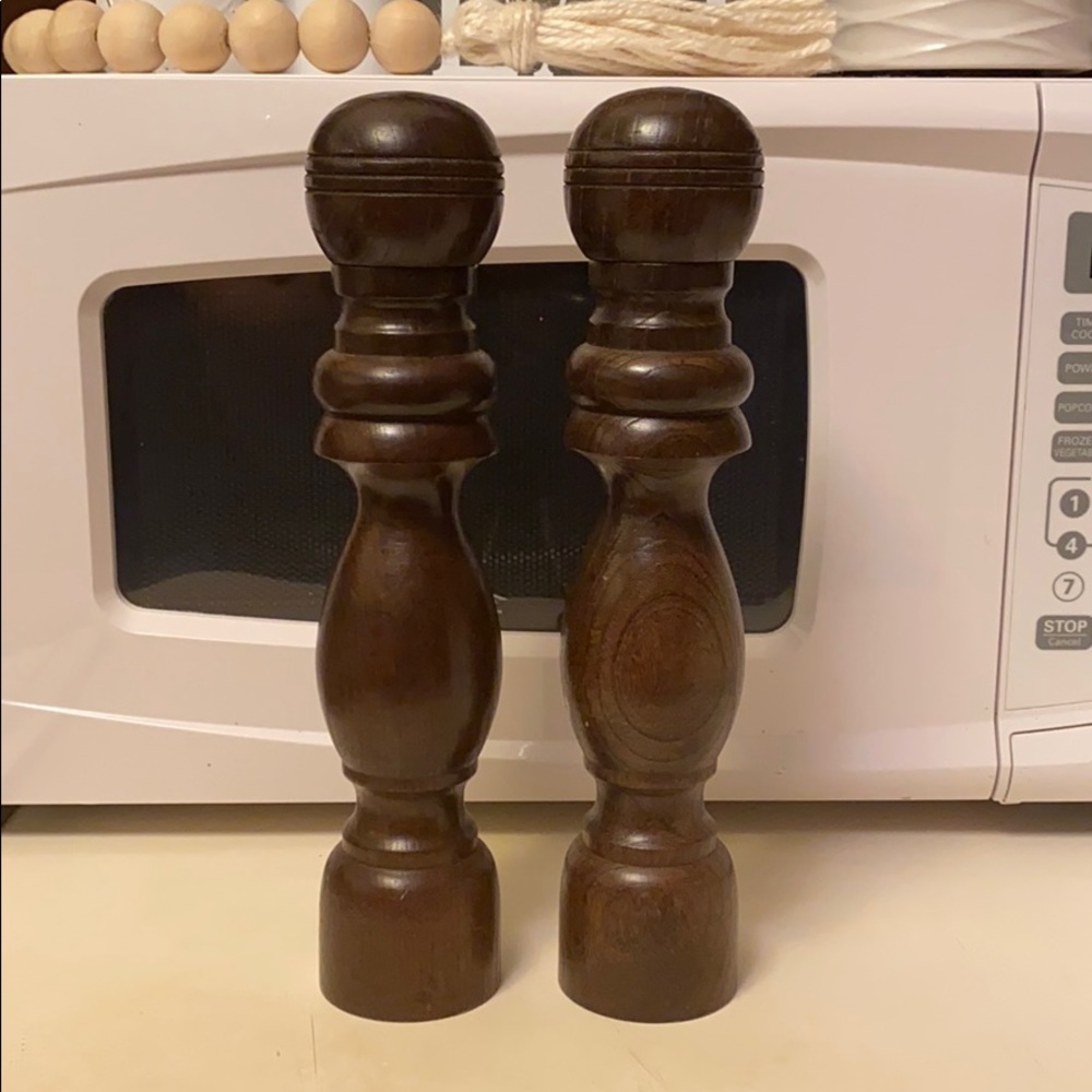 Wooden Salt & Pepper Shakers